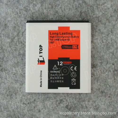 Best Quality 1750mAh i997 Battery For Samsung Infuse 4G i997 Rechargeable Battery I-TOP